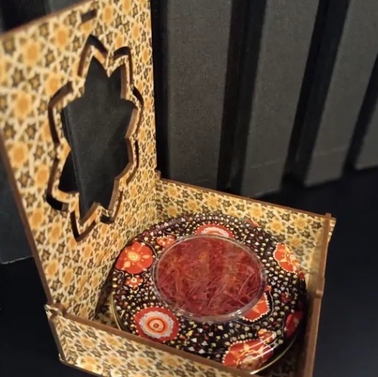 زعفران خاتم کادویی یک مثقالی